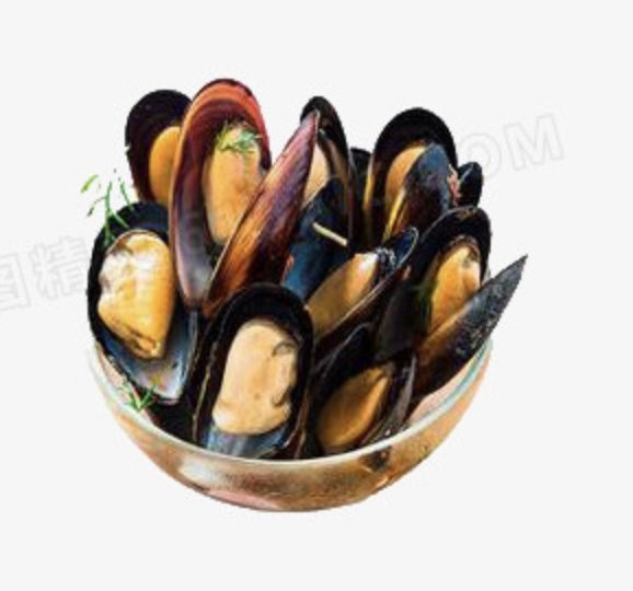 FROZEN COOKED WHOLE SHELL MUSSELS 1kg