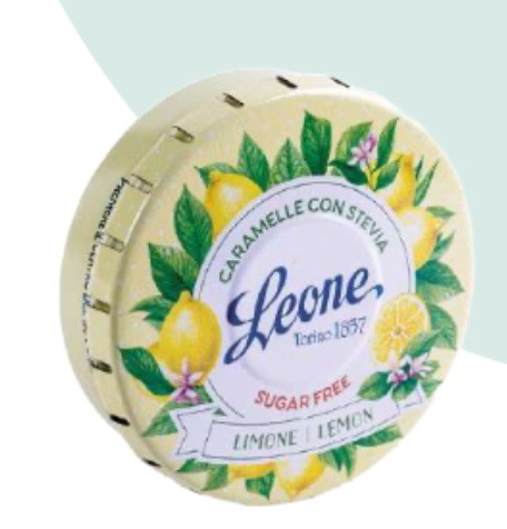 LEMON CANDIES WITH STEVIA CLICK CLACK TIN