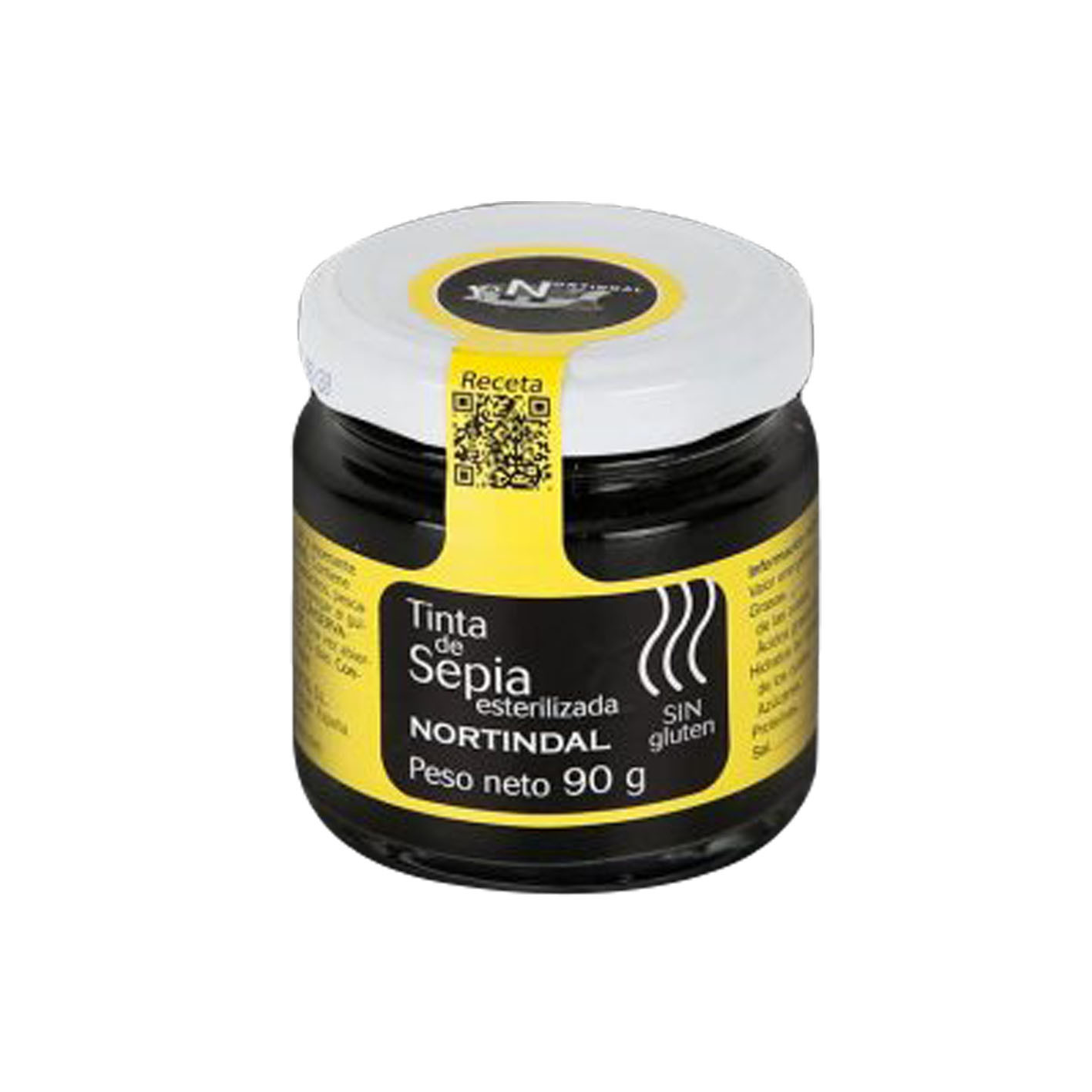 cuttlefish ink in 90 g glass jars