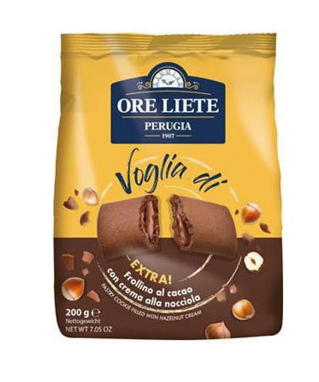 Biscuits with Cocoa and Hazelnut Cream Filling 200g