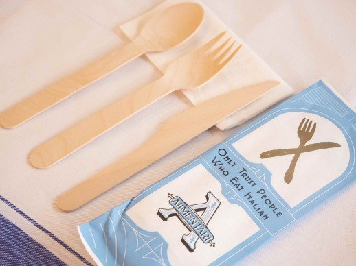 Disposable knife and fork