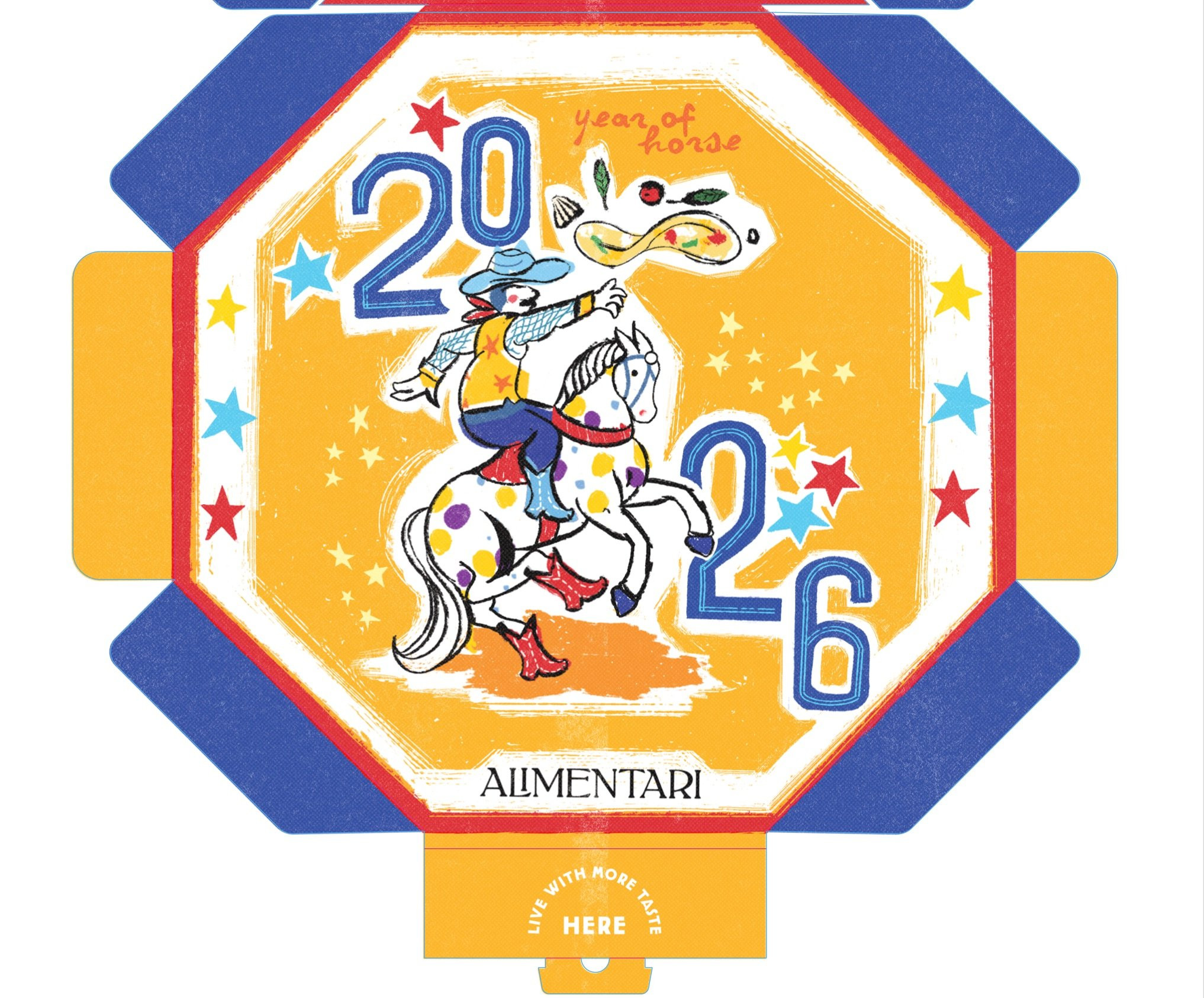 春节生肖限定大披萨盒