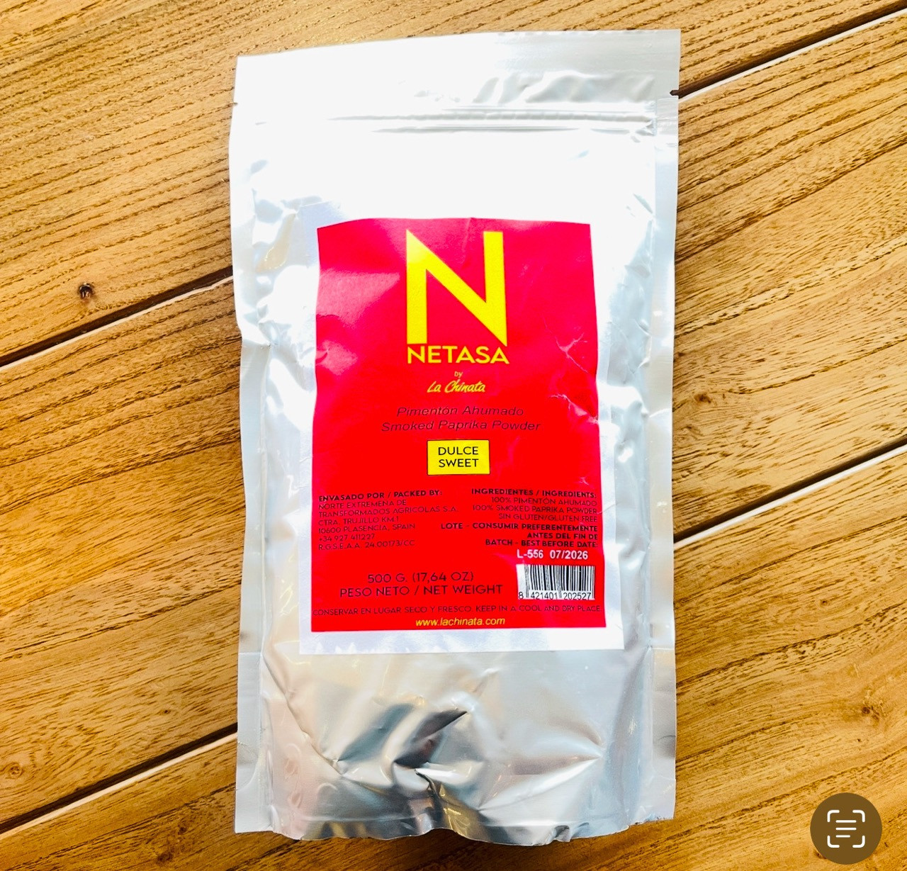 SMOKED PAPRIKA POWDER NETASA SWEET SUPER-EXTRA 500G