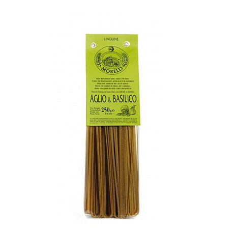 Pastificio Morelli Pasta with Wheat Germ, Garlic and Basil - Linguine