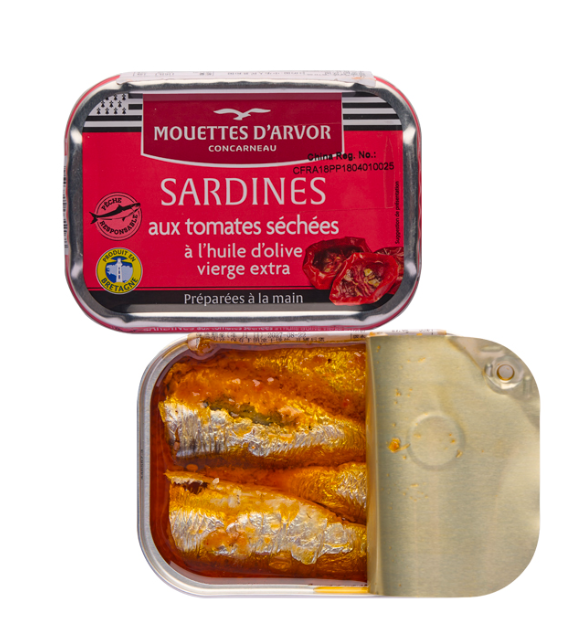 Sardines with Sundried Tomatoes and Extra Virgin Olive Oil