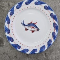 Plate 22.5cm (fish)