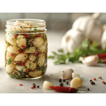 Pickled Garlic Cloves Glass Jar 345g