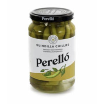Pickled guindilla chillies glass jar 345g