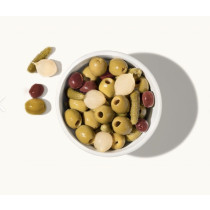 Cocktail of olives & pickles, spicy, jar 350g