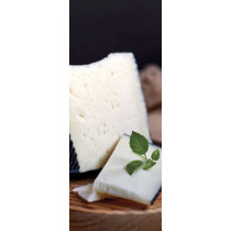 Gastronomy mixed milk cheese semicured wheel