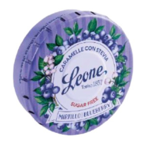 BLUEBERRIES CANDIES WITH STEVIA CLICK CLACK TIN