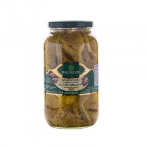 Grilled Artichokes With Stem in Oil Jar